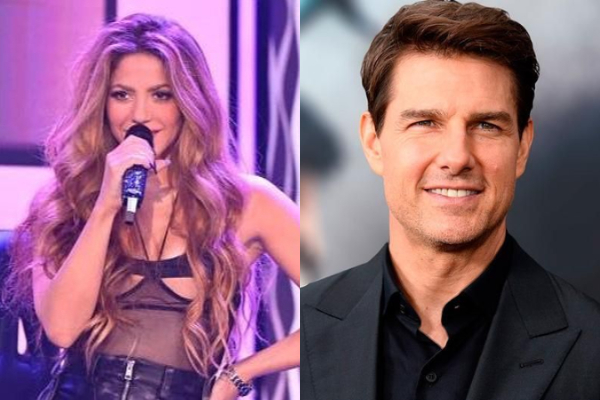 Shakira y Tom Cruise. Foto: Archivo