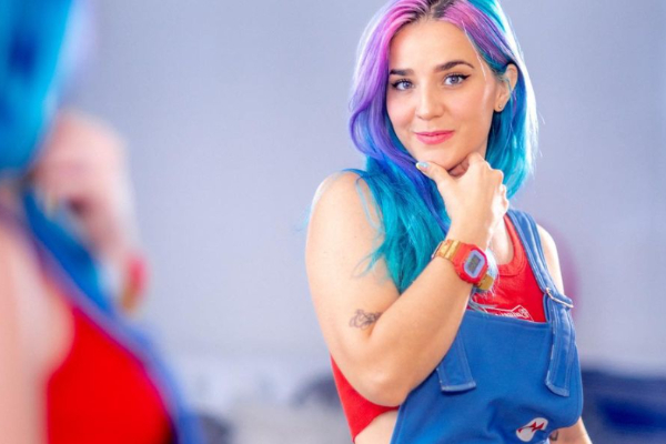 Diana Monster da voz a un personaje en el doblaje latino de la película. Foto: Instagram / @dianamonsters