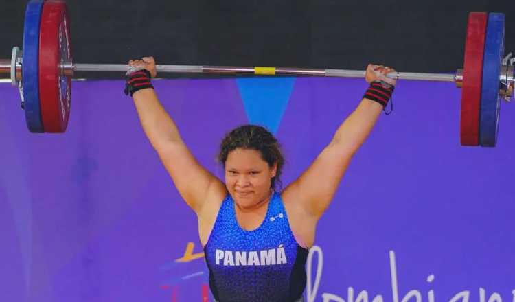 Mariadni Batista de la selección de Panamáde pesas. Foto: COP
