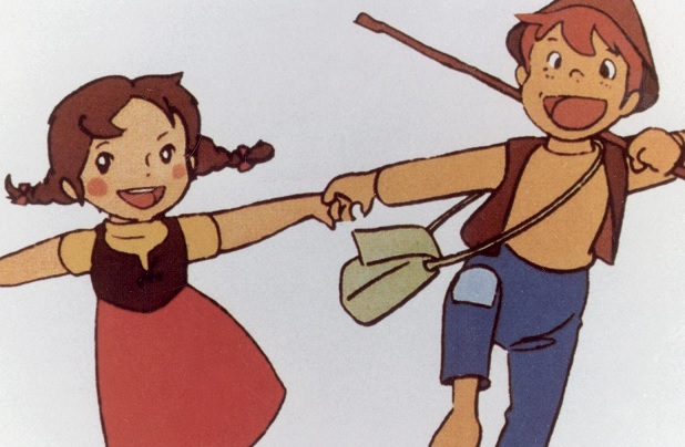 Una escena de los dibujos animados 'Heidi'. Foto: EFE