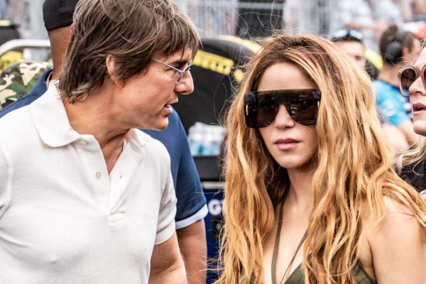 Tom Cruise y Shakira. Foto: Tomada de Internet