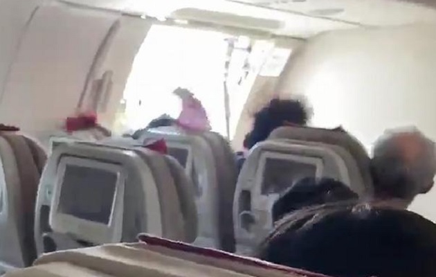 El sujeto puso en peligro al resto de los pasajeros.