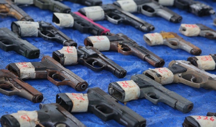 Los decomisos del año pasado  en Panamá ascendieron a más de 3.000 armas de fuego y 92.467 municiones.