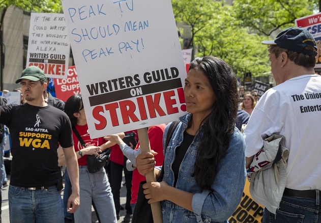 Hollywood writers are celebrating a month of strike