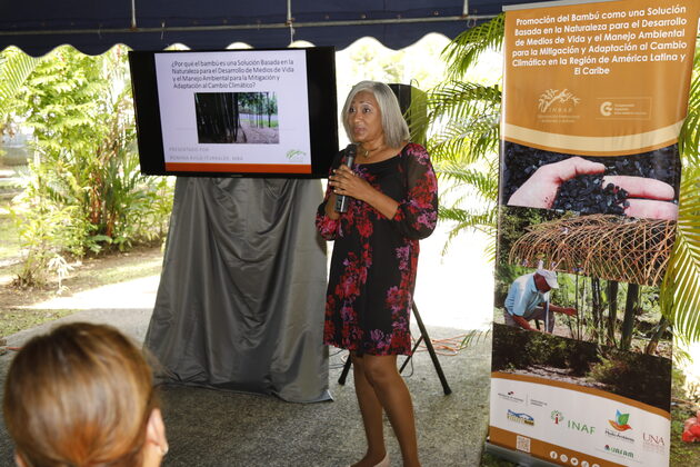 Romina Ávila durante la presentación del proyecto, esta semana. Foto: MiAmbiente