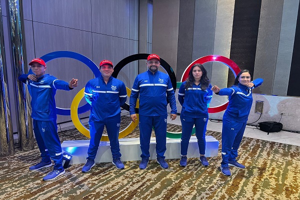 Panamanian archers at the Central American and Caribbean games