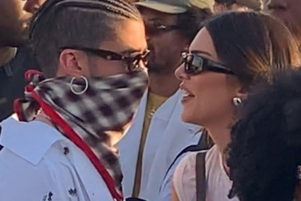 Bad Bunny y Kendall Jenner en una sus salidas. Foto: Archivo