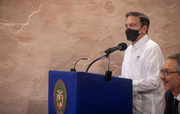 Laurentino Cortizo realizó este miércoles una gira de trabajo en Colón. Foto: Cortesía Presidencia