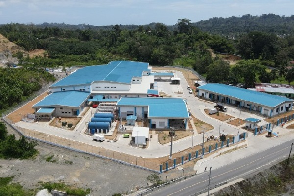 La infraestructura hospitalaria ya está terminada y la misma incluye las vías internas y la cerca perimetral, además de tres edificios principales. Foto. Cortesía. CSS