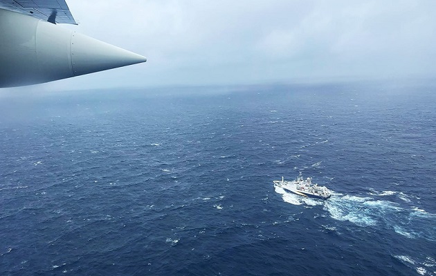 Búsqueda desde el aire del sumergible Titán. Foto: EFE