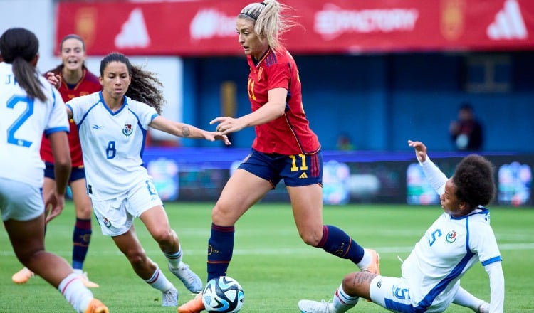 Panamá no pudo con la fortaleza del equipo español que hizo su último partido de preparación. Cortesía