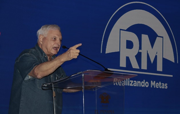 Ricardo Martinelli recordó que es un hombre de hechos y lo demostró  durante su administración. Foto: Víctor Arosemena