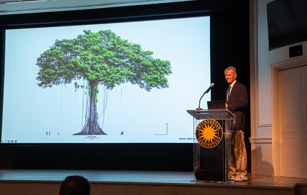 Joseph Wright al momento de recibir el premio. Foto: Cortesía Smithsonian