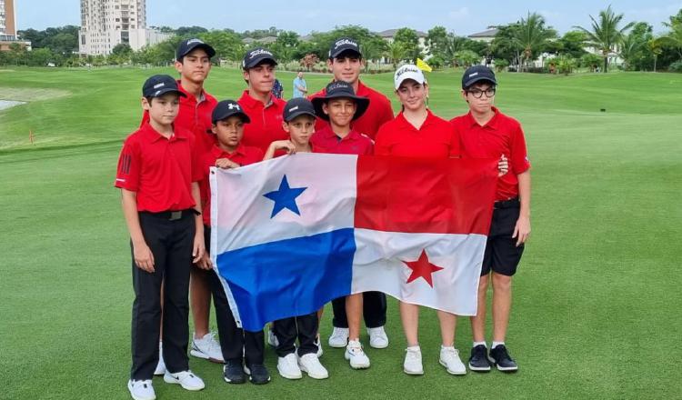 Golfistas panameños que estarán en el torneo de Estados Unidos. Foto: Cortesía