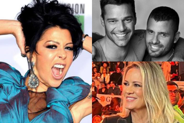 Alejandra Guzmán, Ricky Martin y Carlos González, y Rebecca de Alba. Fotos: EFE / Internet / Instagram