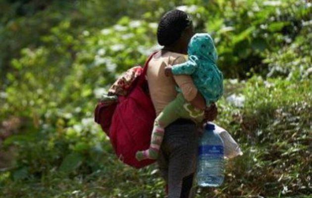 Los niños están expuestos a los peligros de la selva de Darién. Foto: Cortesía Minseg