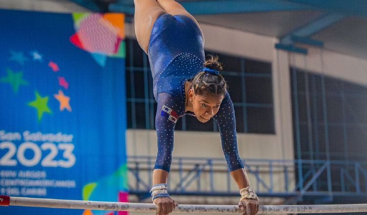 La gimnasia destacó en El Salvador, Karla Navas ganó oro y varias de plata en los Juegos Centroamericanos y del Caribe 2023. Foto:COP