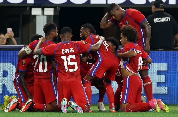 Jugadores del equipo panameño. Foto: EFE