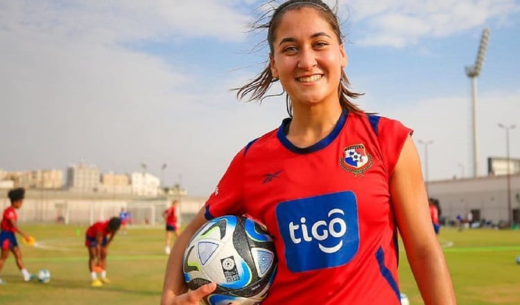 Rosario Vargas durante los entrenamientos de Panamá. Foto: Fepafut