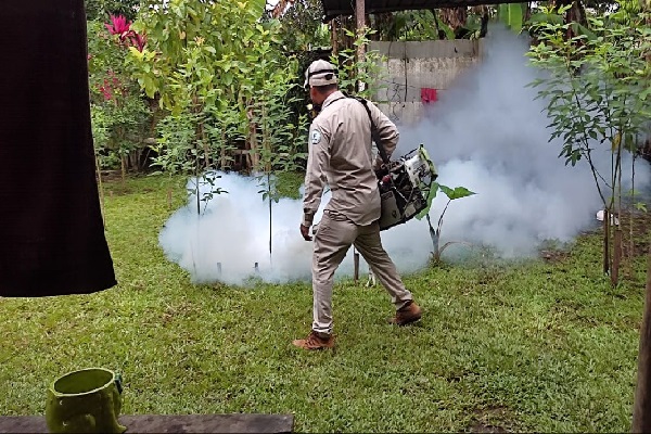 Gladys Novoa solicitó a la población la correcta disposición de desechos sólidos y la eliminación de los reservorios de agua que puedan servir de criaderos del insecto que transmite la enfermedad. Foto. Archivo