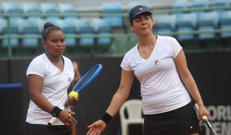 Las jugadoras de tenis de Panamá  pasan por buen Momento. Foto: Roberto Iriarte