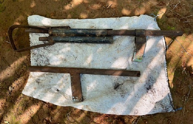  Se encontró un arma tipo escopeta de tipo casera (niple) y una pistola también casera. Foto: José Vásquez 