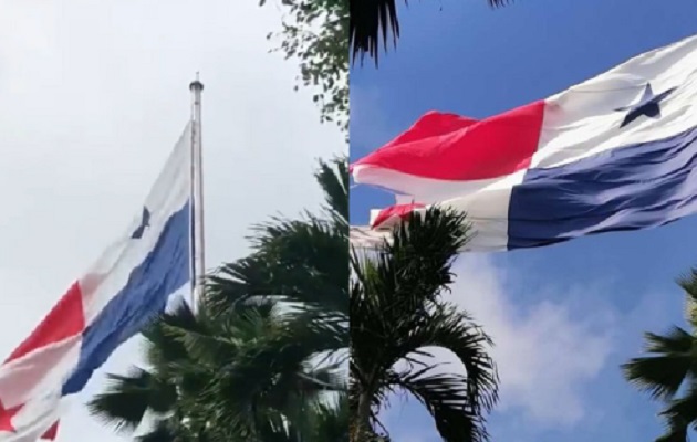 El estado de la bandera generó críticas. 