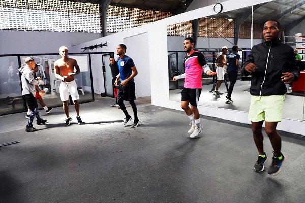 Boxeadores panameños en el gimnasio Pedro 'El Rockero' Alcazár en Curundú. Foto: Cortesía Boxeadores panameños en el gimnasio Pedro 'El Rockero' Alcazár en Curundú. Foto: Cortesía