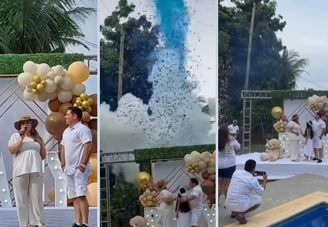 Imágenes de su fiesta de 'gender reveal'. Fotos: Instagram