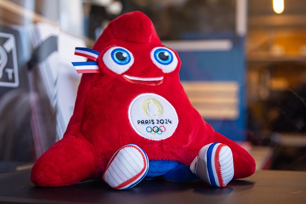 La mascota oficial de los Juegos Olímpicos de París 2024. 'Phryge'