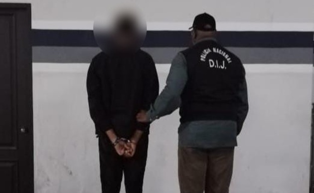 La juez determinó la detención provisional para el sujeto. Foto/ Policía Nacional