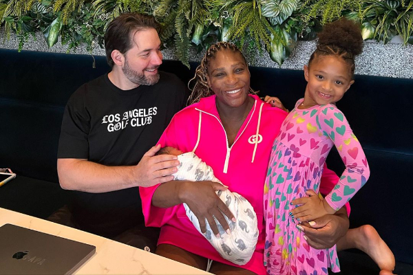 Serena Williams y su familia. Foto: Instagram / @serenawilliams