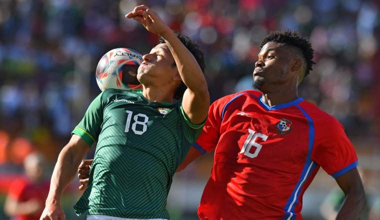 Kevin Berkeley en el partido amitoso contra Bolivia. Foto: EFE