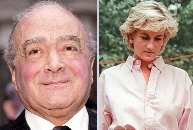 Mohamed Al Fayed y Lady Di. Fotos: EFE