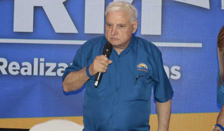 El expresidente Ricardo Martinelli marca como el candidato con mayor preferencia del electorado para ganar las elecciones del 5 de mayo de 2024. Foto: Archivo