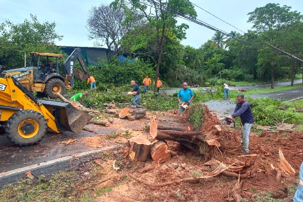 En las provincias de Herrera y Los Santos este viento fue percibido, principalmente en áreas costeras. Foto. Thays Domínguez