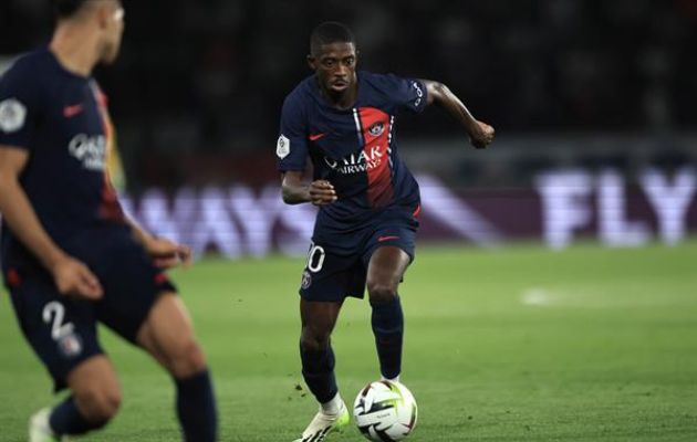 Ousmane Dembélé, en el partido del pasado viernes ante el Niza. Foto: EFE