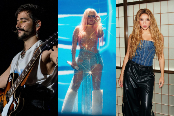 Camilo, Karol G y Shakira. Fotos: Instagram