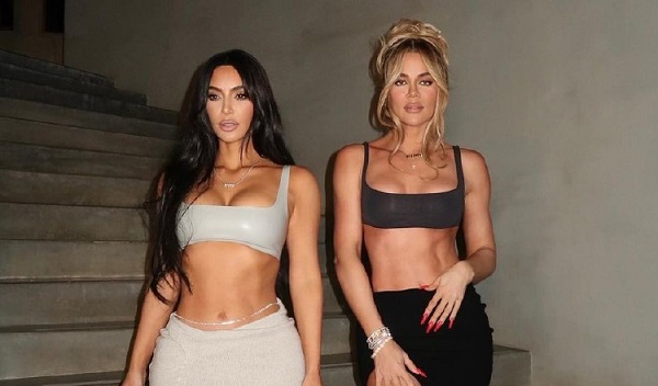 Las hermanas Kim y Khloé Kardashian.  Foto: Instagram