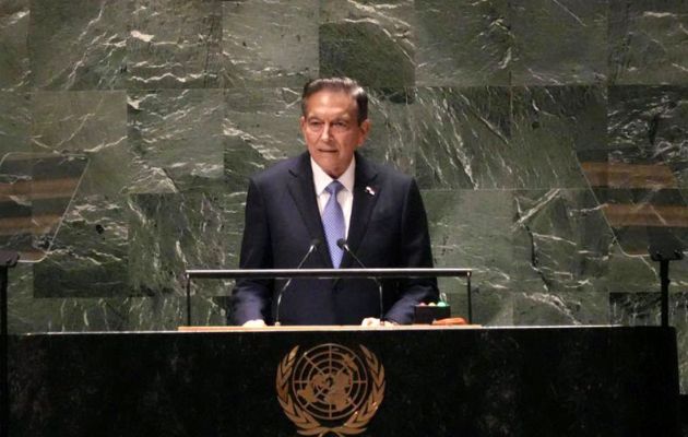 El presidente Laurentino Cortizo en el 78º período de sesiones de la Asamblea General de la ONU. Foto: Cortesía Presidencia