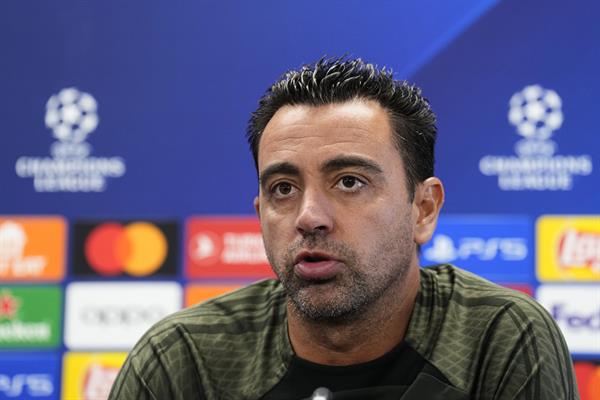 Xavi Hernández, técnico del Barcelona. Foto: EFE