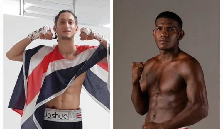 Yonathan Miniel (der.) y su rival, el tico Joshua Jiménez. Foto: Cortesía Yonathan Miniel (der.) y su rival, el tico Joshua Jiménez. Foto: Cortesía