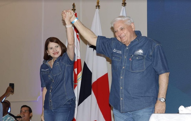  Ricardo Martinelli y Marta Linares lideran la oferta presidencial de Realizando Metas y Alianza. Foto: Víctor Arosemena
