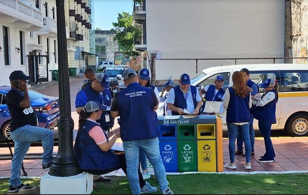 La fiscalía adelantó investigaciones en San Felipe este viernes. Foto: Cortesía