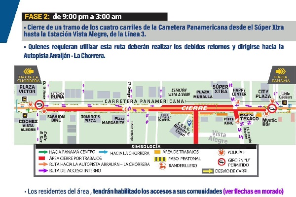 Se han determinado las áreas de acceso para los residentes del área. Foto. Gráfico ATTT y Metro