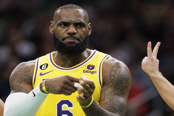 LeBron James,  jugador de los Lakers. Foto: EFE