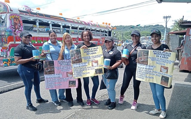  Se organizaron acciones en las calles para recaudar fondos para Caleb. Foto: Diomedes Sánchez
