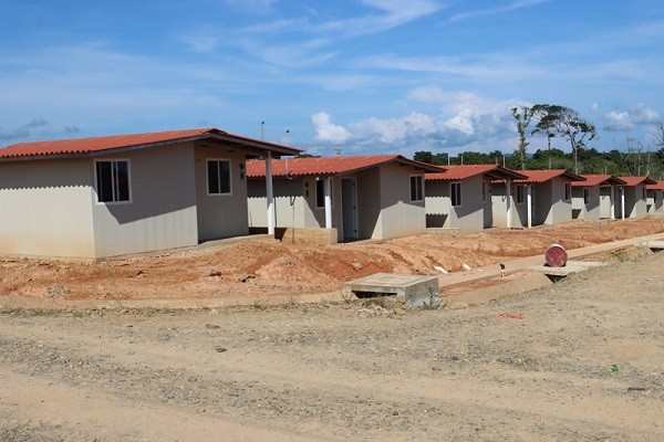 Es un proyecto de 300 viviendas con áreas recreativas, construido para reasentar la comunidad de Gardí Sugdub. Foto: Diomedes Sánchez 