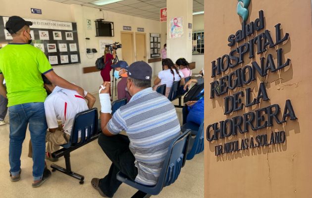 La capacidad del cuarto de urgencia del hospital Nicolás A. Solano que atiende entre 250 a 300 paciente por día, se ha visto disminuida. Foto: Eric Montenegro