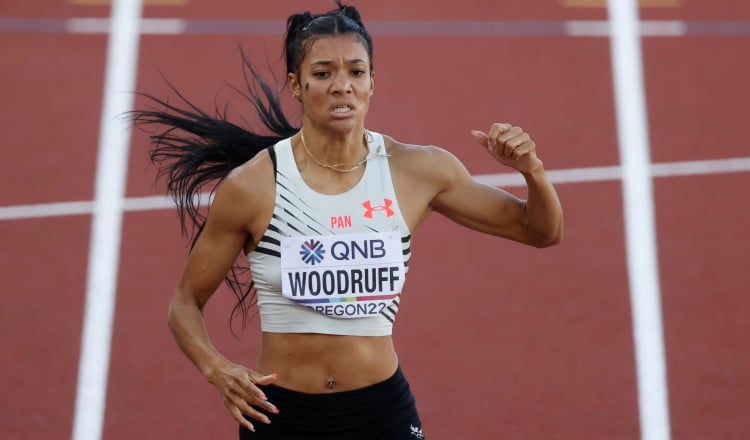 La corredora Gianna Woodruff, es una de las esperanzas de Panamá. Foto: EFE